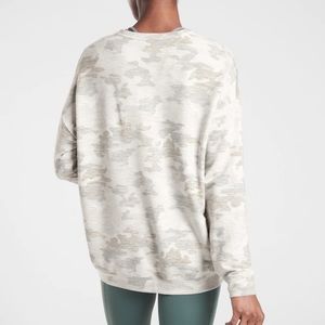 Athleta Pure Luxe Camo sweatshirt